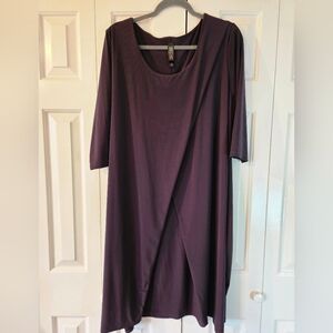 Marla Wynne deep purple lagenlook style dress 1X